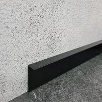 Черный алюминиевый плинтус  BPL 40x13 мм